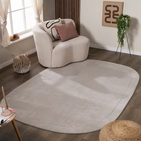 Tapis organique - Halo Pebble Gris