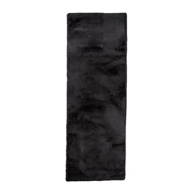 Tapis de couloir doux à poils longs - Comfy Supreme Noir - sfeer