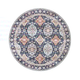 Tapis vintage rond - Imagine Oriental Bleu - product