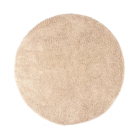 Tapis rond à poils longs - Lofty Beige - product