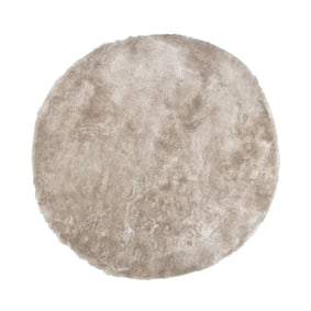 Tapis rond à poils longs - Glorious Champagne/Crème - sfeer