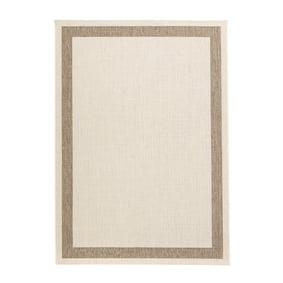 Tapis d'extérieur en jute - Nomad Edge Crème - sfeer