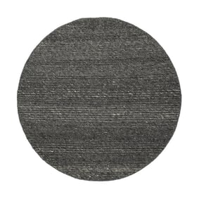 Tapis en laine rond - Feline Anthracite/Mélangé - product