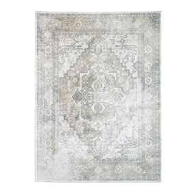 Tapis lavable - Nova Aztec Vert Olive - product