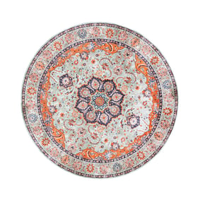 Tapis rond vintage - Imagine Medallion Vert - sfeer