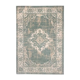 Tapis vintage - Spring Medaillon Vert/Crème - product