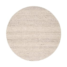 Tapis en laine rond - Feline Blanc/Chiné - sfeer
