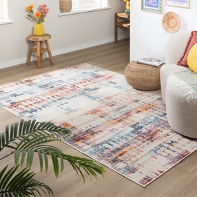 Tapis d'extérieur - Joya Grunge Multicolore