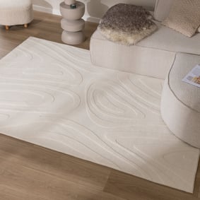 Tapis moderne intérieur et extérieur - Charm Shapes Blanc