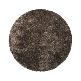 Tapis rond shaggy - Grace Gris - sfeer