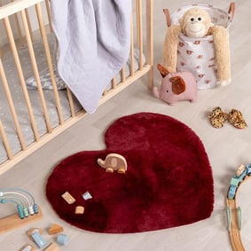 Tapis enfant - Huggy Heart Rouge