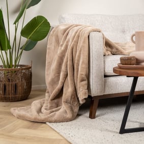 Plaid lavable - Otis Taupe