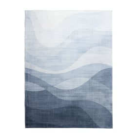 Tapis moderne - Field Bleu/Gris - sfeer