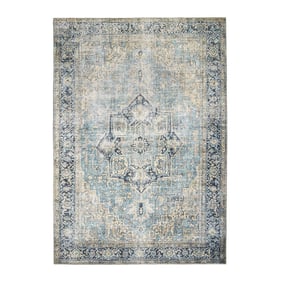 Tapis vintage - Lugan Bleu Clair - product