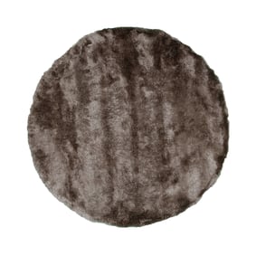 Tapis rond à poils longs - Glorious Argent/Gris - sfeer