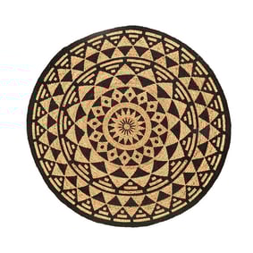 Tapis rond en jute - Henna Maya Naturel - product