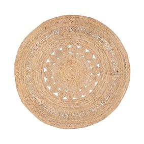 Tapis en jute - Fair Rond Rotin Naturel - sfeer