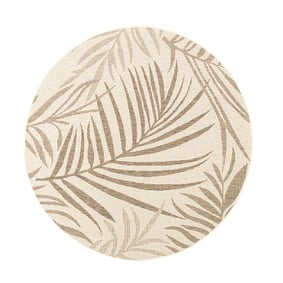 Tapis d'extérieur vintage - Nomad Leaves Crème - product