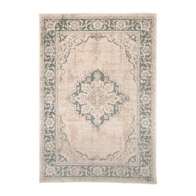 Tapis vintage - Spring Medaillon Crème/Vert - product