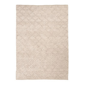 Tapis tissé en laine - Knit Beige - product