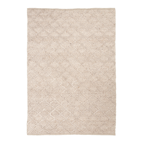 Tapis en laine tressée - Knit Beige - sfeer