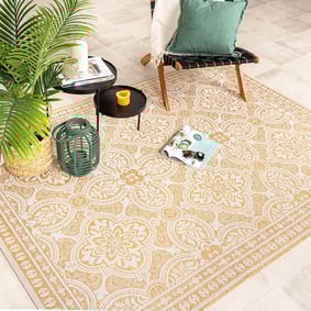 Tapis d'extérieur - Summer Oriental Jaune