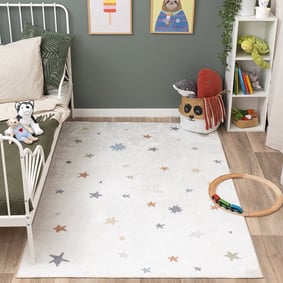Tapis lavable pour enfant - Ravi Stars Multicolore