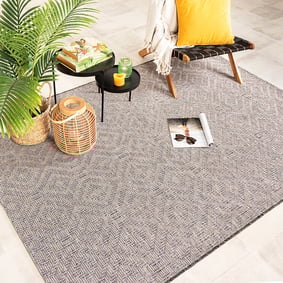 Tapis d'extérieur - Summer Retro Gris
