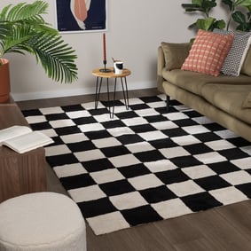 Tapis damier - Blox Noir
