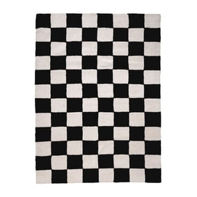 Tapis damier - Blox Noir - sfeer