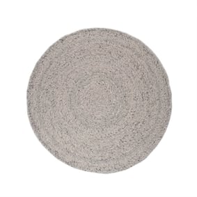 Tapis en laine rond - Wise Gris/Blanc - product