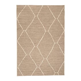 Tapis d'extérieur en jute - Fora Lines Naturel - product