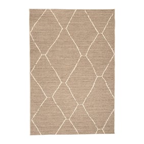 Tapis d'extérieur en jute - Fora Lines Naturel - sfeer