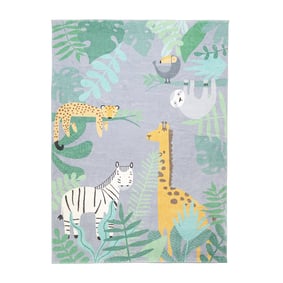 Tapis enfant - Jungle Giraffe Multicolore - sfeer