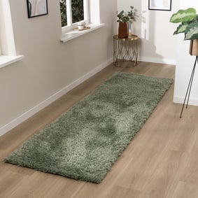 Tapis en laine lavable - Blaze Vert
