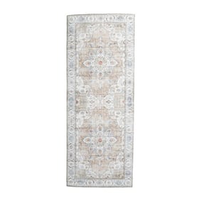 Tapis en laine lavable - Domingo Mandala Beige - product