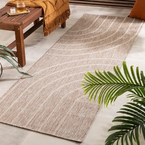 Tapis de balcon - Sierra Curves Beige/Crème