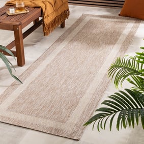 Tapis de balcon - Sierra Border Beige/Crème