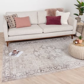 Tapis vintage - Lugan Marron Clair