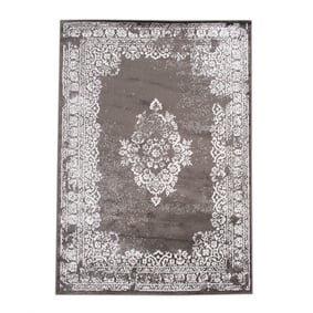 Tapis vintage - Adore Medaillon Taupe/Gris - product