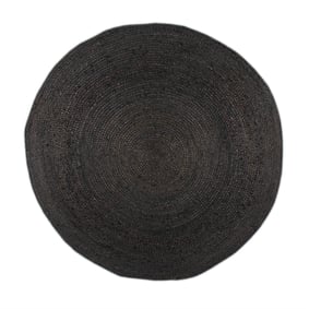 Tapis en jute - Fair Rond Noir - sfeer