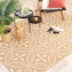 Tapis d'extérieur - Summer Pattern Jaune