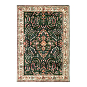 Tapis d'extérieur vintage - Santo Flora Vert Foncé - sfeer