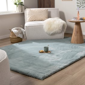 Tapis doux à poils longs - Comfy Supreme Bleu/Vert