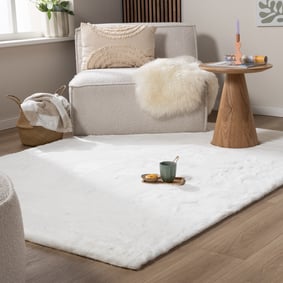 Tapis doux à poils longs - Comfy Supreme Blanc