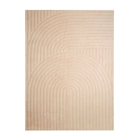 Tapis scandinave - Charm Curves Beige - sfeer