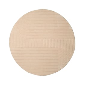 Tapis scandinave rond - Charm Arches Beige - sfeer