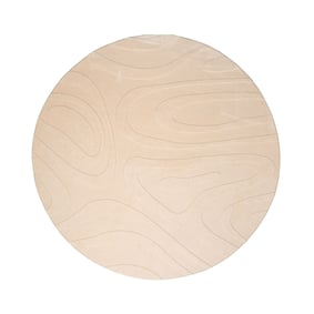 Tapis scandinave rond - Charm Shapes Beige - sfeer