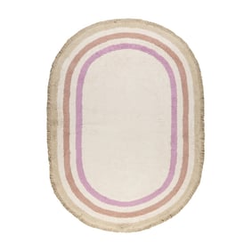 Tapis enfant ovale lavable - Milo Rose - product