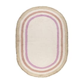 Tapis ovale lavable pour enfant - Milo Rose - sfeer